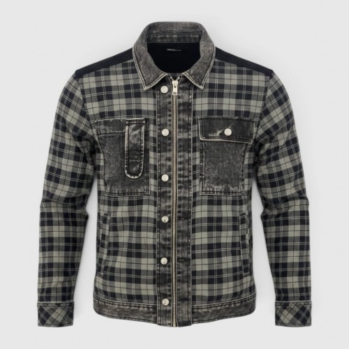 Ανδρικό Καρό Overshirt Jacket Μαύρο / Γκρι / Pre-Owned